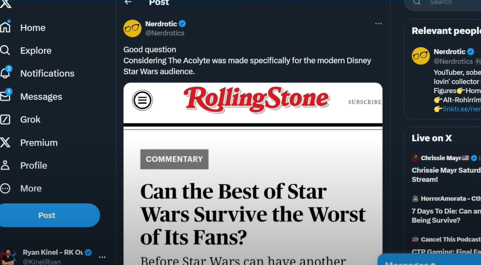 Woke Media BLAMES FANS After The Acolyte Disney 