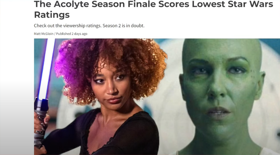 Woke Media BLAMES FANS After The Acolyte Disney 